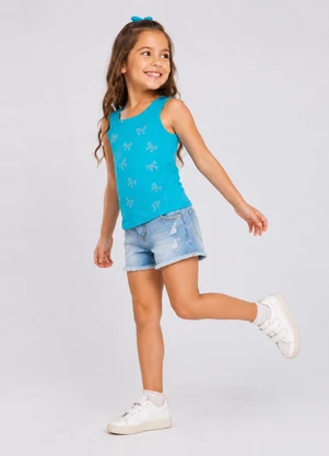 Trick Nick - Regata Básica Infantil Feminina Azul - TRICK NICK