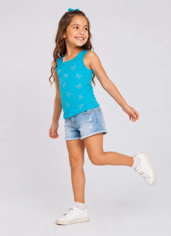 Trick Nick - Regata Básica Infantil Feminina Azul