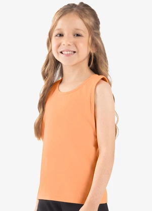 Rovi Kids - Regata Básica Infantil Feminina Laranja - ROVI KIDS