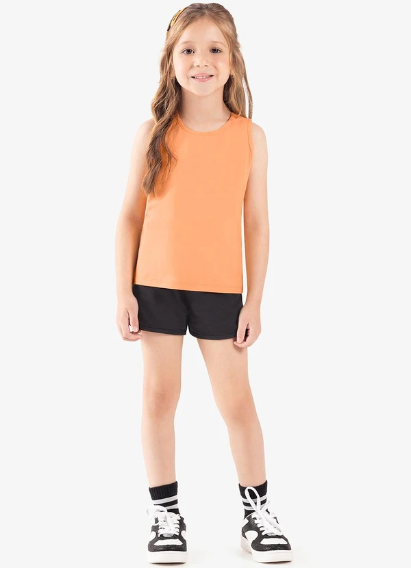 Rovi Kids - Regata Básica Infantil Feminina Laranja 3