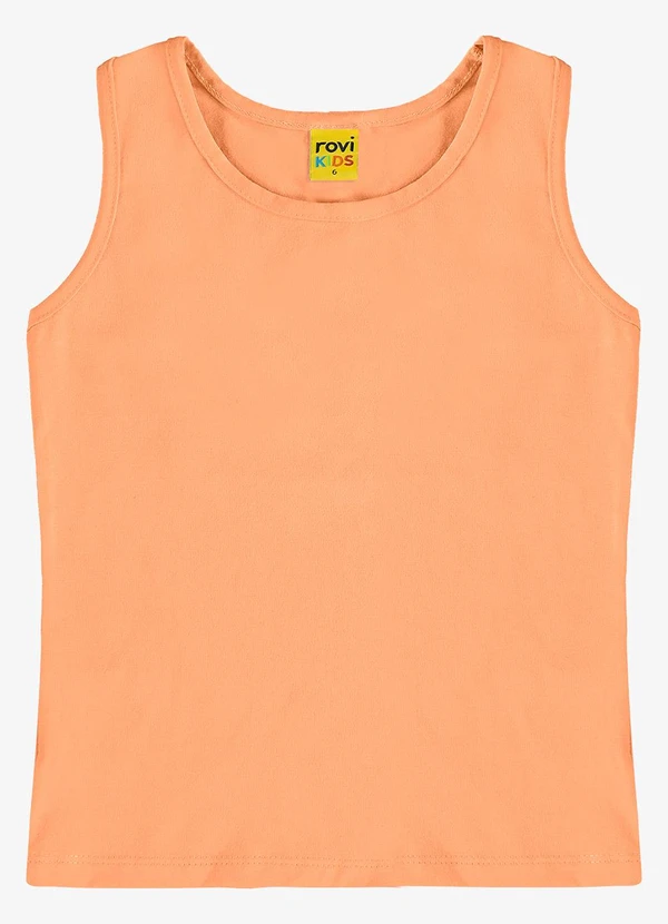 Rovi Kids - Regata Básica Infantil Feminina Laranja 4