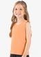 Rovi Kids - Regata Básica Infantil MeninaCinza - variação: Laranja
