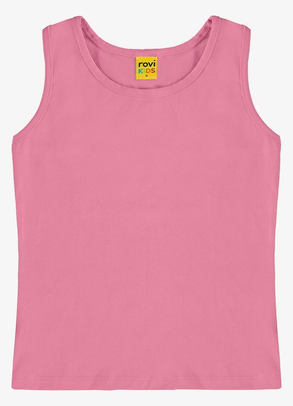 Rovi Kids - Regata Básica Infantil Feminina Rosa