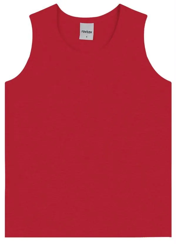 Rovi Kids - Regata Básica Infantil Menina Vermelho