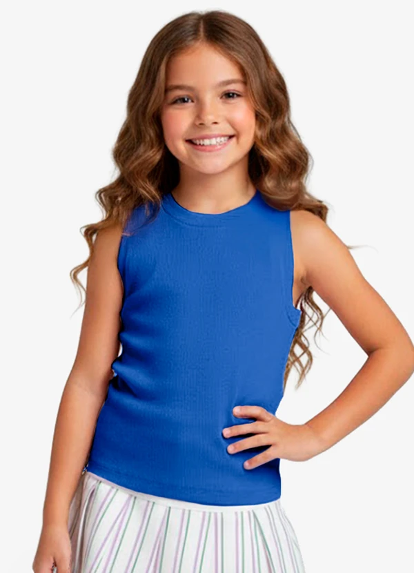 Rovitex - Regata Básica Infantil Lisa Soletex Azul