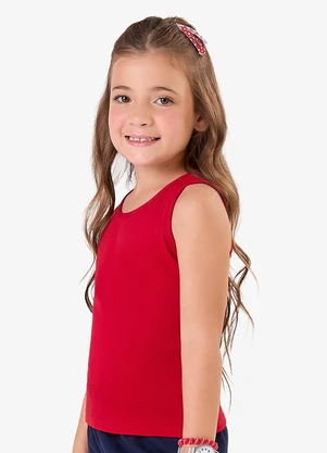 Rovi Kids - Regata Básica Infantil Menina Vermelho - ROVI KIDS