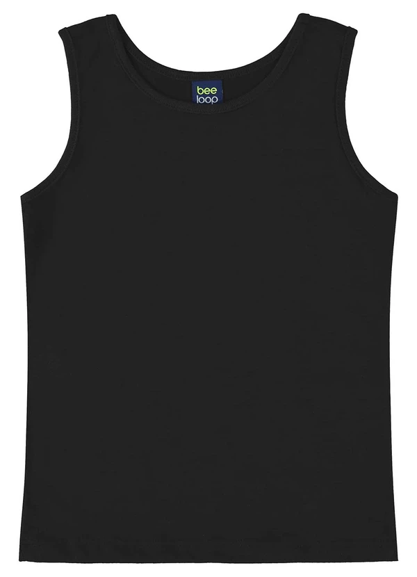 Bee Loop - Regata Básica para Menina Preto