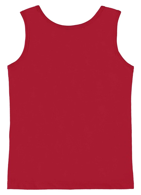 Bee Loop - Regata Básica para Menina Vermelho 2