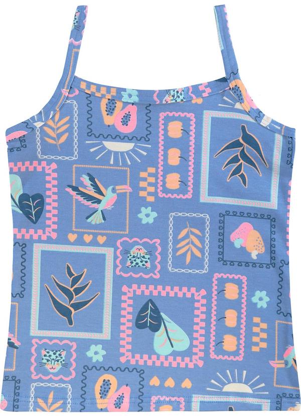 Malwee Kids - Regata Básica Tropical Azul