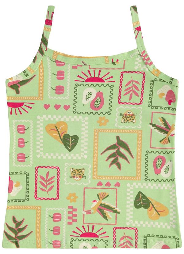 Malwee Kids - Regata Básica Tropical Verde