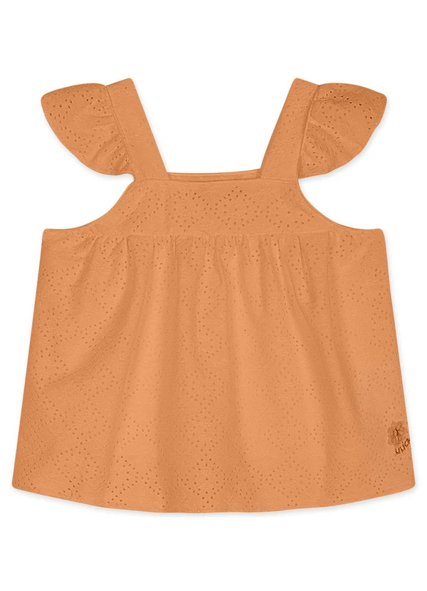 Lilica Ripilica - Regata Bebê Feminina Laranja