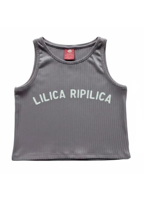 Lilica - Regata Canelada Cinza - LILICA
