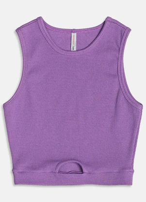 I Am - Regata Canelada Vazada Roxo - I AM