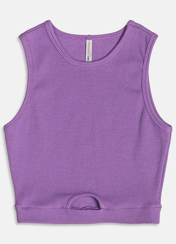 I Am - Regata Canelada Vazada Roxo