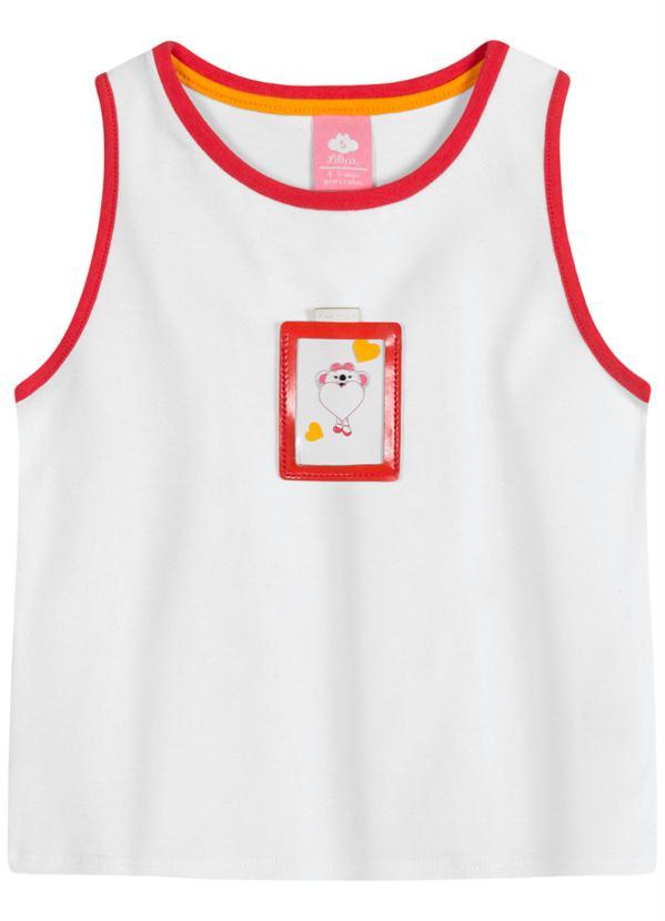 Lilica Ripilica - Regata com Estampa Interativa Infantil Branco