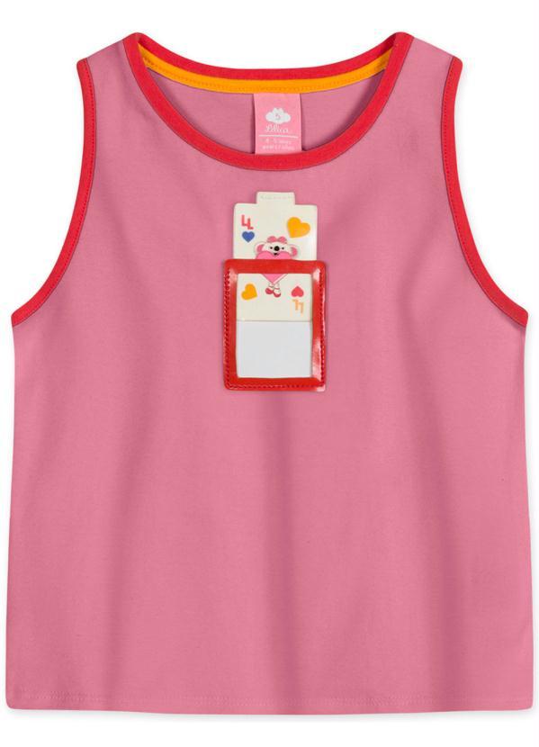 Lilica Ripilica - Regata com Estampa Interativa Infantil Rosa 2