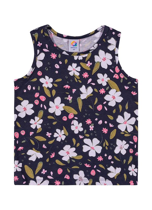 Alenice - Regata com Estampa Menina Azul 3