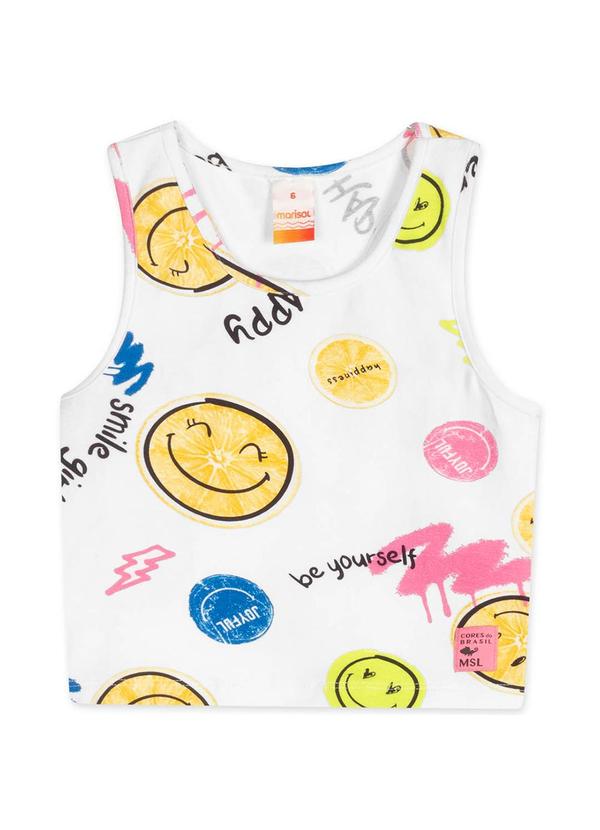 Marisol - Regata Cropped com Aroma Infantil Branco