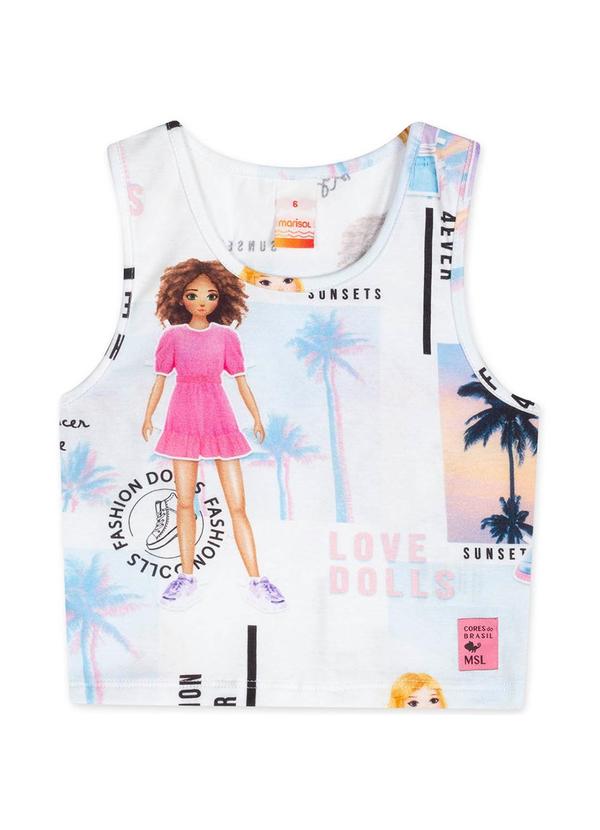 Marisol - Regata Cropped com Aroma Infantil Branco