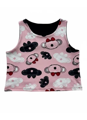 Lilica Ripilica - Regata Cropped Estampado Rosa - LILICA RIPILICA