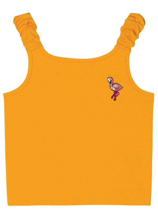 Marisol - Regata Cropped Infantil Menina Amarelo