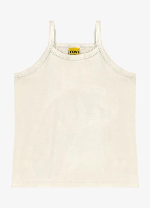 Rovi Kids - Regata de Alça Infantil Feminina Bege - ROVI KIDS