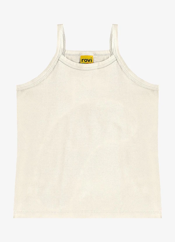 Rovi Kids - Regata de Alça Infantil Feminina Bege