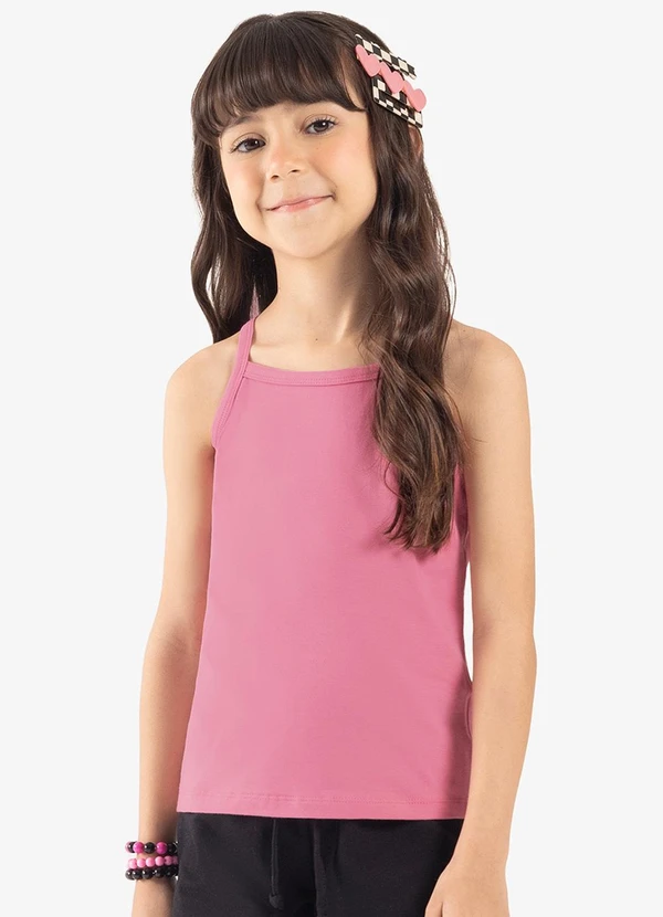 Rovi Kids - Regata de Alça Infantil Feminina Rosa