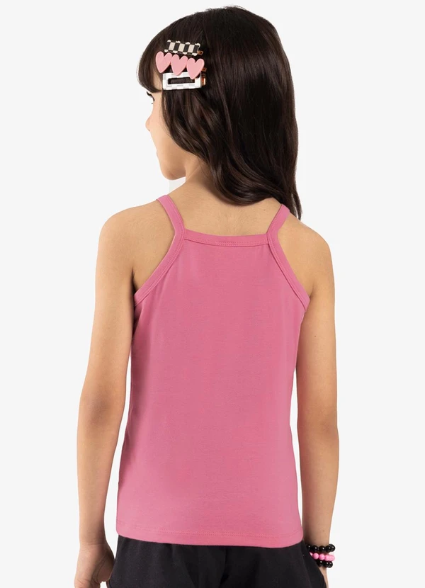 Rovi Kids - Regata de Alça Infantil Feminina Rosa 2