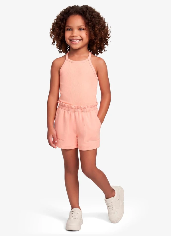 Rovi Kids - Regata de Alça Infantil Feminina Rosa