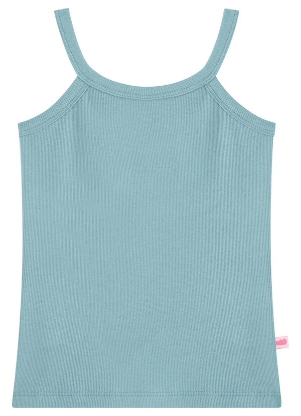 Marlan - Regata de Alças Infantil Menina em Punho Azul