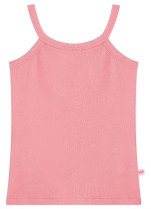 Marlan - Regata de Alças Infantil Menina em Punho Rosa - MARLAN