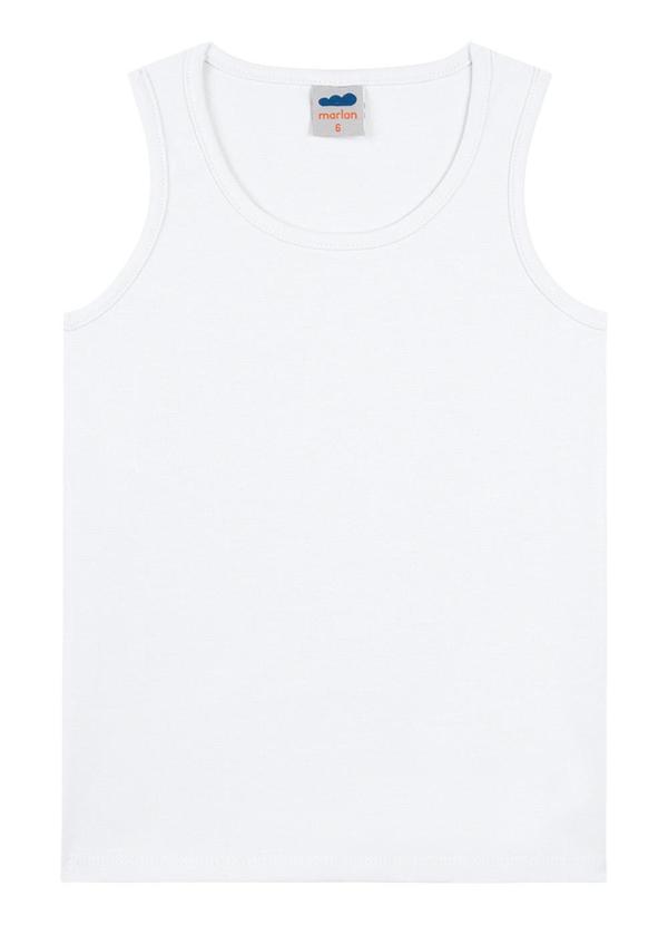 Marlan - Regata em Cotton Penteado Branco 1