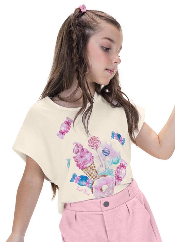 Trick Nick - Regata Estampada Infantil Bege