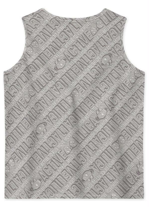 Lilica Ripilica - Regata Menina Bebê Cinza 2