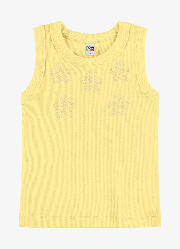 Rovi Kids - Regata Feminina Infantil Ribana Amarelo