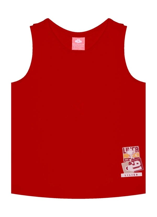 Lilica Ripilica - Regata Feminina Vemelho