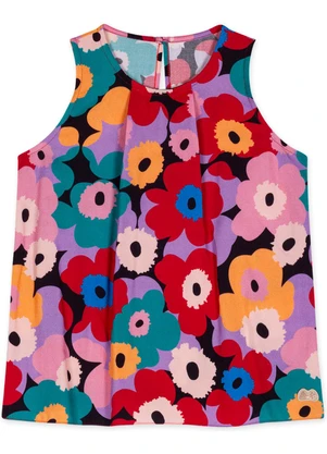 Lilica Ripilica - Regata Floral Infantil Menina Lilás - LILICA RIPILICA