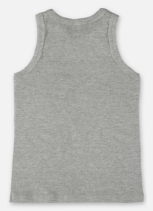 Up Baby - Regata Infantil Básica para Meninas Cinza 2