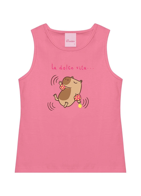 Duduka - Regata Infantil Capivara La Dolce Vita Rosa