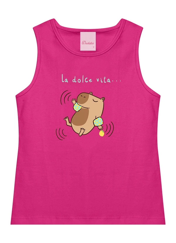 Duduka - Regata Infantil Capivara La Dolce Vita Rosa