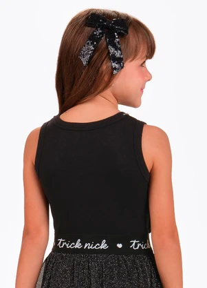Rovitex - Regata Infantil com Corrente de Strass Preto - ROVITEX