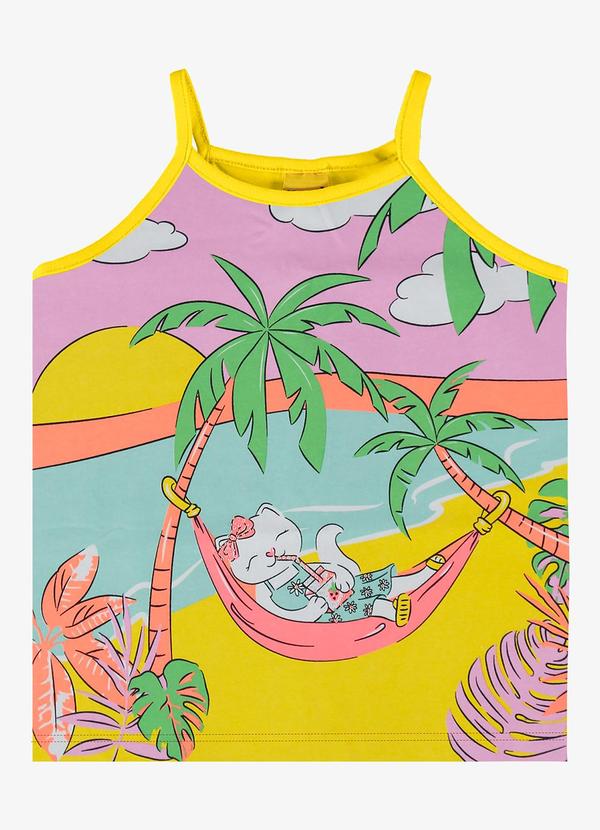 Rovi Kids - Regata Infantil Feminina Amarelo