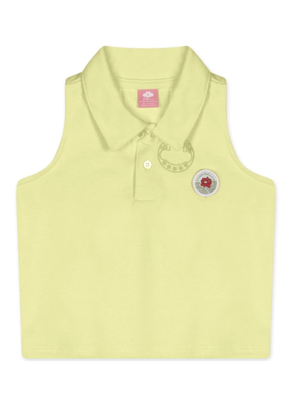 Lilica Ripilica - Regata Infantil Feminina Amarelo