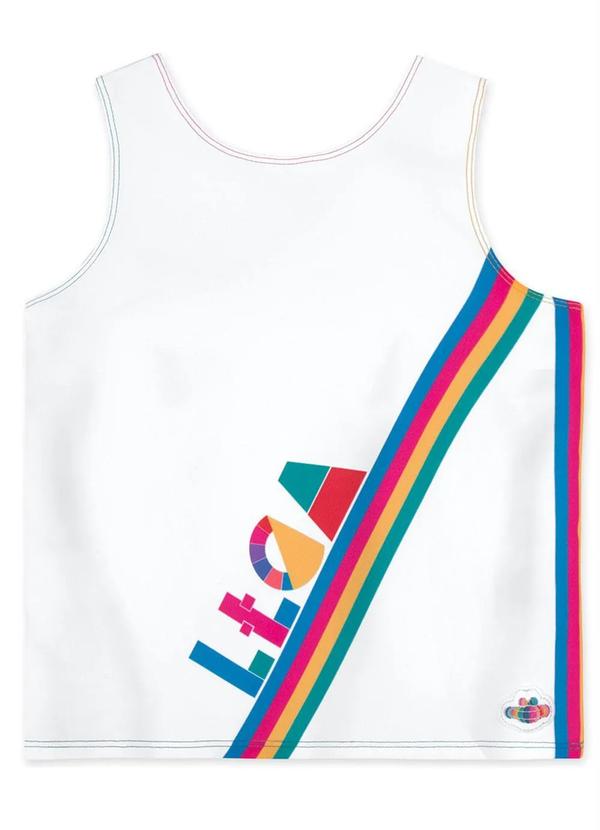 Lilica Ripilica - Regata Infantil Menina Branco