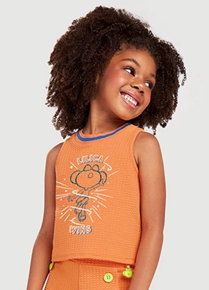 Lilica Ripilica - Regata Infantil Menina Laranja - LILICA RIPILICA