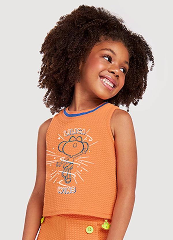 Lilica Ripilica - Regata Infantil Menina Laranja