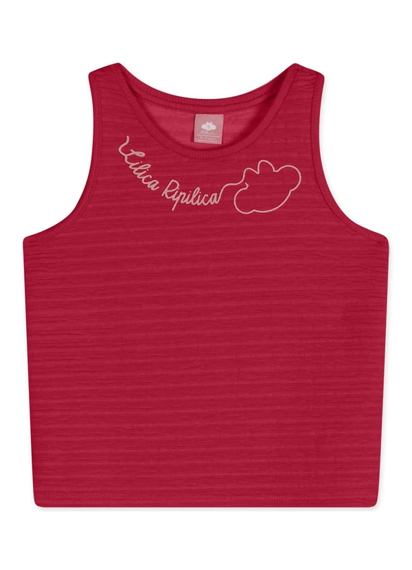Lilica Ripilica - Regata Infantil Feminina Vermelho