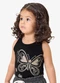 Rovi Kids - Regata Infantil Meia Malha com Estampa Bege - variação: Preto