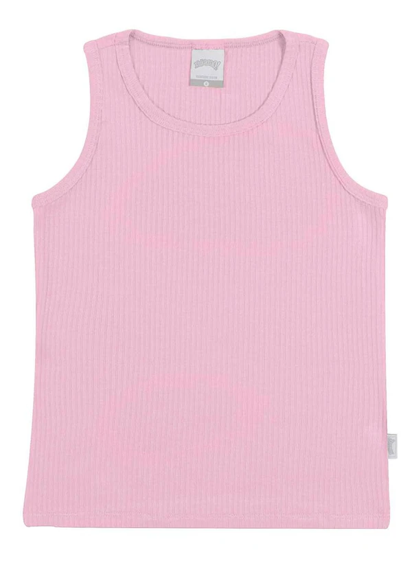 Alakazoo - Regata Infantil Menina Canelada Básica Rosa 3